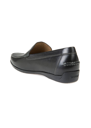 Mocassins en cuir semelle antidérapante Noir