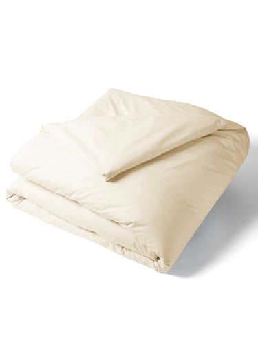 Housse de couette percale de coton REPOS Beige Naturel