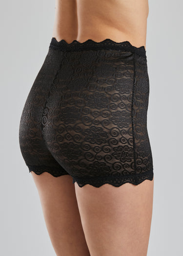 Culottes forme shorty en dentelle Noir Lot 2