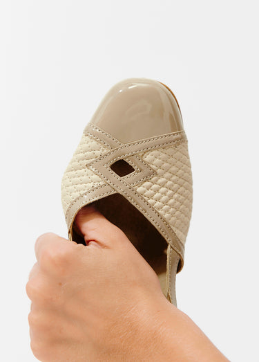 Escarpins cuir largeur confort pieds sensibles Beige