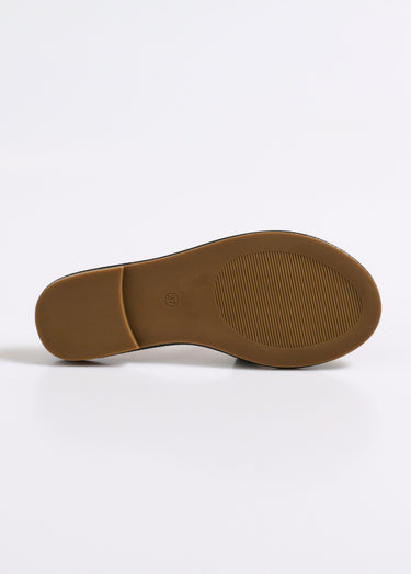 Mules plates chic façon croco Noir