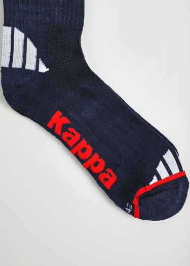 Lot de 2 Chaussettes coton recyclé, foncé Bleu / Gris