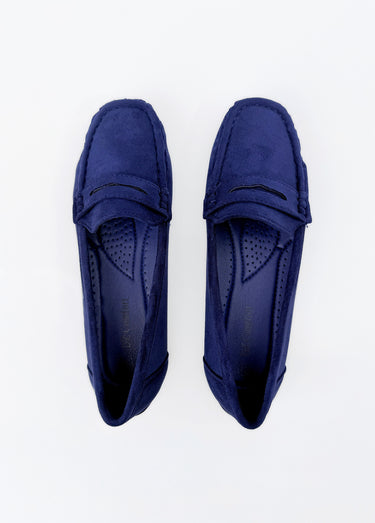 Mocassins essentiels, simili cuir suédé Bleu
