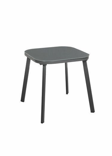 Salon de jardin tressé, 3 pièces Gris