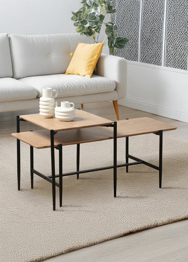JESSIE Tables basses gigognes Bois Clair