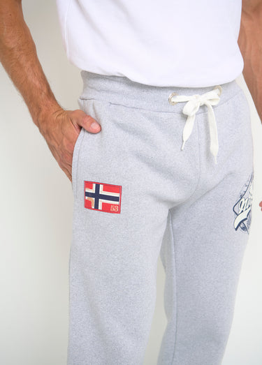 Pantalon de jogging avec logos Gris Melange