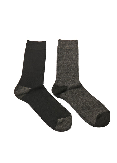 Lot de chaussettes chaudes avec laine Gris