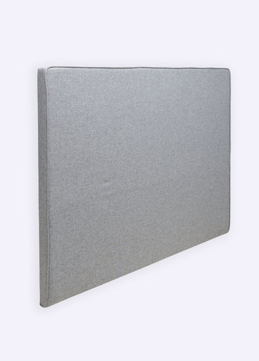 Tête de lit avec passepoil, haut. 120cm Gris Clair