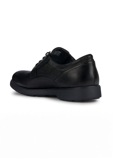 Derbys cuir classiques lacets et élastiques Noir