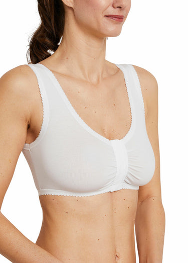 Soutien-gorge brassière ouverture devant Blanc