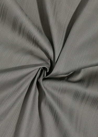 Coupon tissu habillement, coton ligné Taupe