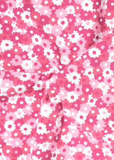 Coupon tissu déco Flower R2, 3x1,4m Fleurs Rose