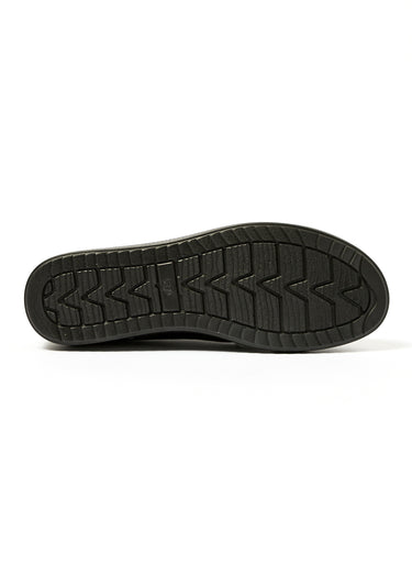 Derbies loafers confortables avec zip Noir