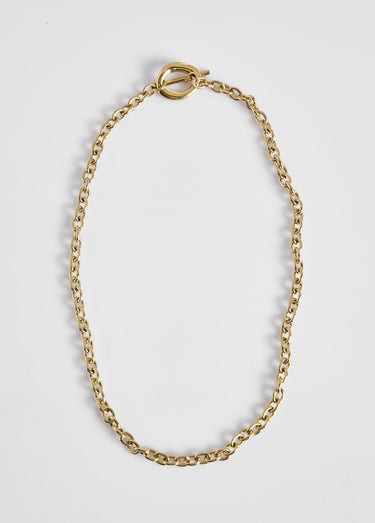 Collier maille forçat, acier inoxydable Dore