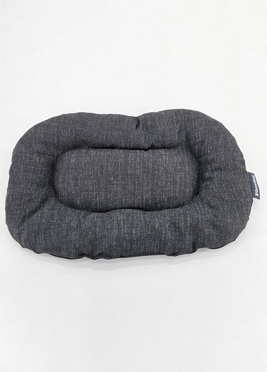 Coussin ovale rembourré pour animaux Noir