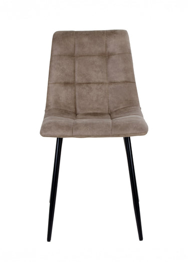Chaises assise matelassée microfibre 1M Marron