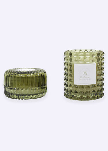 Coffret 2 bougies parfumées thème Jardin Jasmin