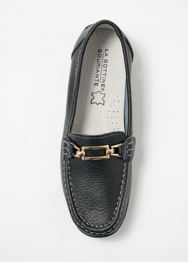 Mocassins détail métal semelle antidérapante Noir