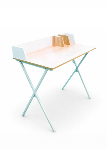 Bureau design bicolore gain de place Blanc