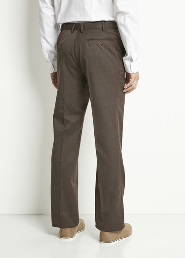 Pantalon ceinture ajustable invisible polylaine Marron