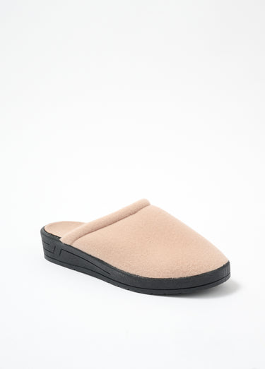 Chaussons mixtes mule largeur confort polaire Camel