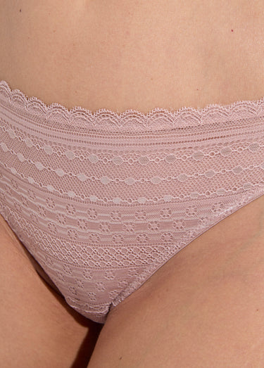Ensemble soutien gorge triangle + string Rose