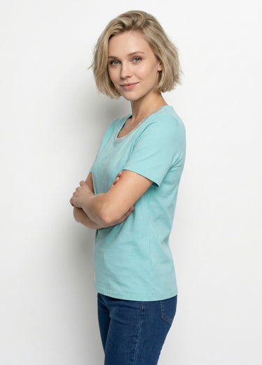 T-shirt manches courtes fantaisie cloutée Aqua