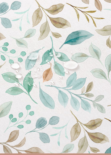 Nappe anti taches motif branchages Imprime Vert