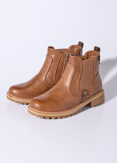 Boots élastiquées, esprit camarguaises Camel