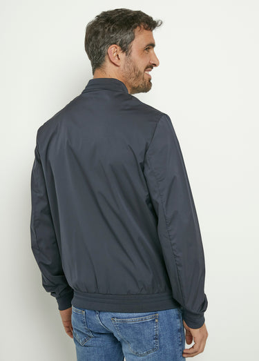 Veste zippée façon teddy Marine