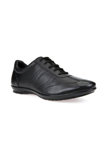 Derbys cuir tendance, semelle antidérapante Noir