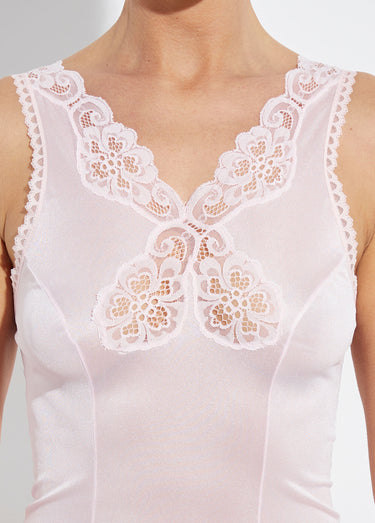 Fond de robe maille satinée 100 cm Rose