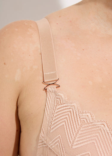 Ensemble soutien gorge + culotte dentelle Beige