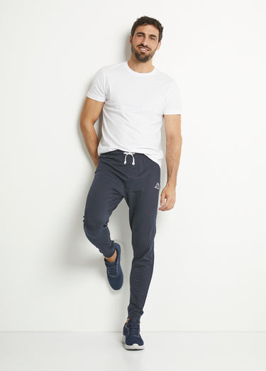 Pantalon de survêtement bas resserré Marine