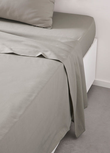 Drap plat coton uni Dune