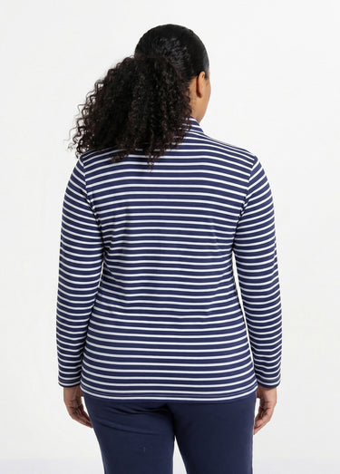 Veste zippée détente col montant Raye Marine