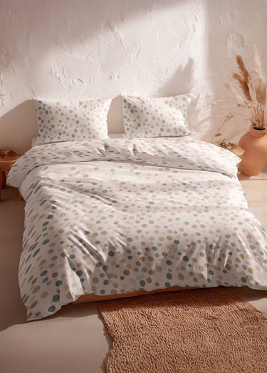 Parure de lit 2 pers. coton, confettis Multico