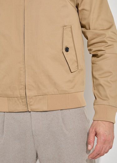 Veste courte zippée avec col montant Camel