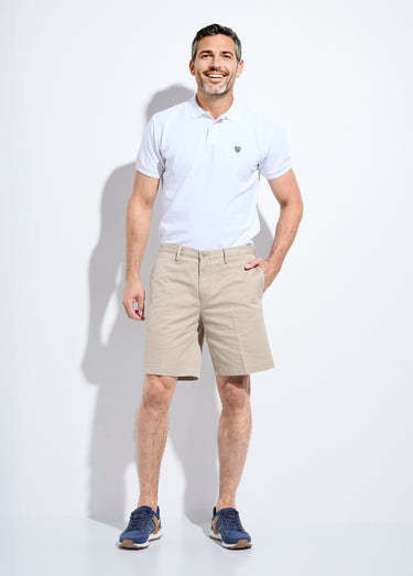 Bermuda chic en twill de coton Beige