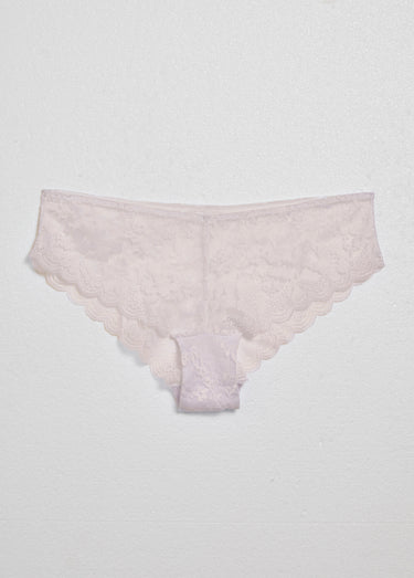Shorty sexy en dentelle transparente Blanc