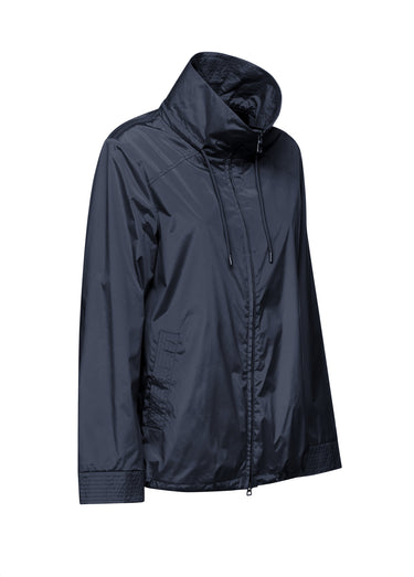 Veste déperlante, col montant resserrable Marine