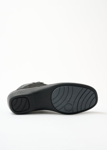 Boots cuir nubuck côtés extensibles Noir
