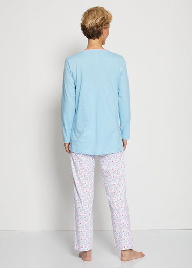 Haut de pyjama manches longues Bleu