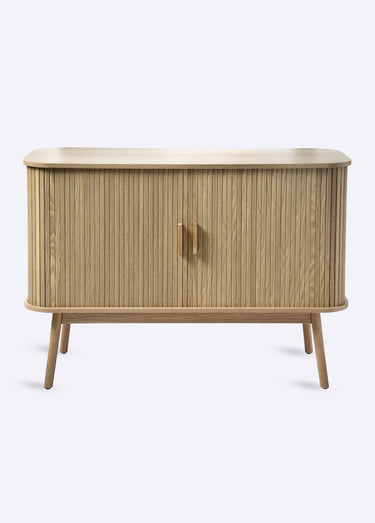 ERNEST Buffet 2 portes coulissantes bois Naturel