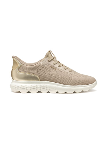 Baskets en mesh avec semelle compensée Taupe