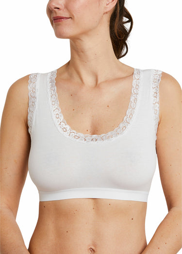 Brassière soutien-gorge dentelle souple Blanc