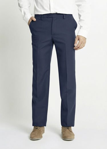 Pantalon ceinture ajustable invisible polyester Marine