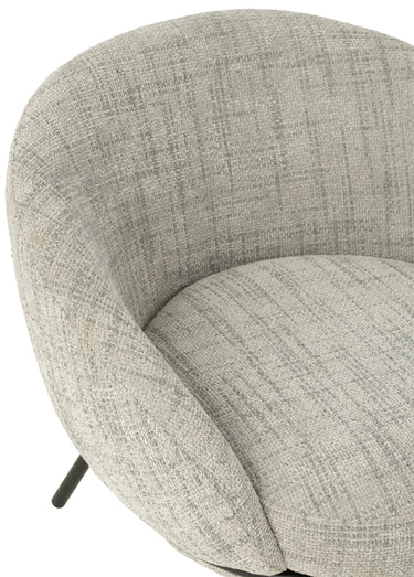 Fauteuil repos tissu + repose pieds 4G Gris