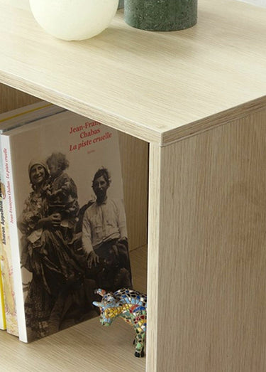 Etagère cube de rangement 9 cases 1M Marron Clair