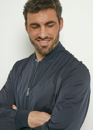 Veste zippée façon teddy Marine
